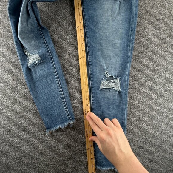 BKE Parker Jeans Women Blue Denim High Rise Ankle Skinny Adult ACTL 27X25 - Picture 6 of 15